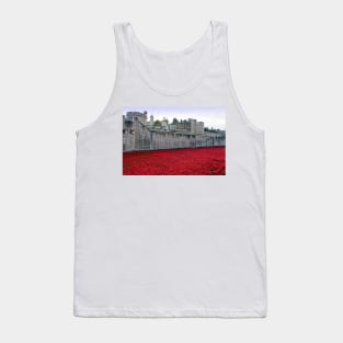 Tower of London Red Poppies Tank Top